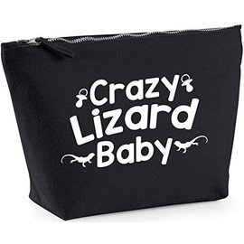 Hippowarehouse Crazy lizard baby printed make up cosmetic wash bag 18x19x9cm