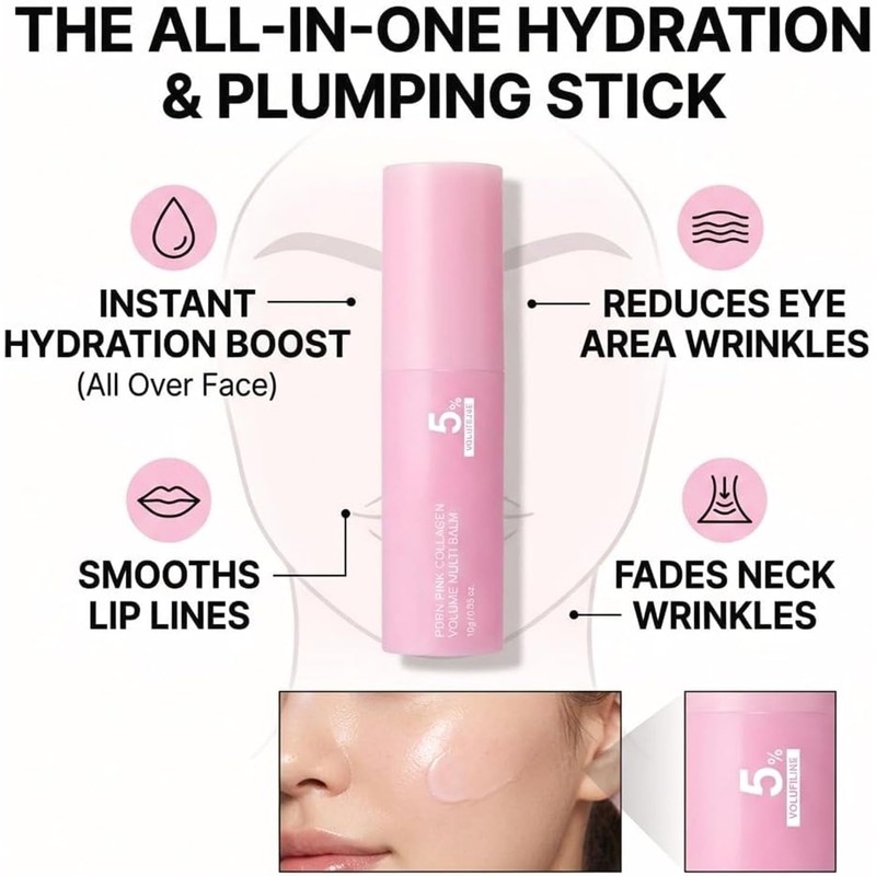 Bálsamo Facial Anti-Arrugas con Colágeno Rosa y PDRN 2 Piezas