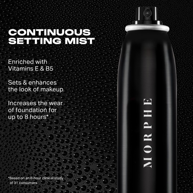 Morphe Continuous Setting Mist - Micro-Fine Makeup Setting Spray with