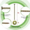 Artificial Turf Stakes 70-Pack Landscape Anchoring Stakes RV Rug Anchors