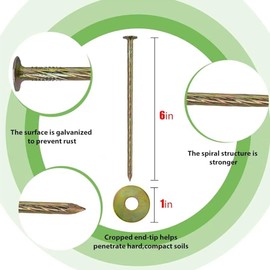 Artificial Turf Stakes 70-Pack Landscape Anchoring Stakes RV Rug Anchors Paver Edging, Weed Barrier, Lawn Edging，Carpentry and More