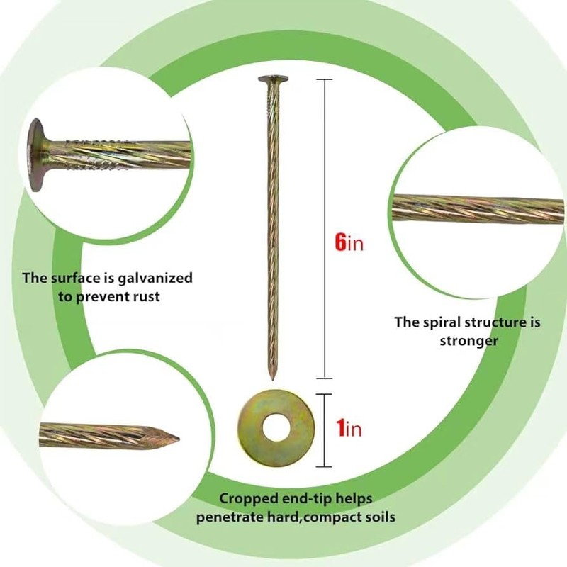 Artificial Turf Stakes 70-Pack Landscape Anchoring Stakes RV Rug Anchors