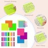 BAYTORY Transparent Sticky Notes Lined, 350 Sheets 3x3 inch with