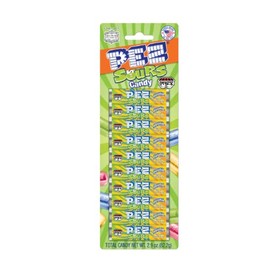 Only Kosher Candy Assorted Sour Fruit Flavor Pez Refills 10 Pack, Kosher Certified Fruit Candy, 2.9 Ounces (Pack of 4)