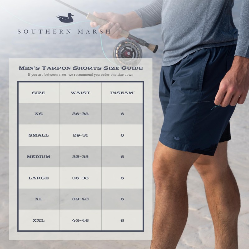 Tarpon Flats Fishing Short, Medium, Burnt Orange
