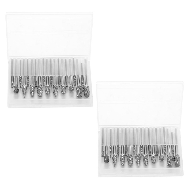 40 Pcs Carbide Burr Set Tungsten Steel Die Grinder Bits