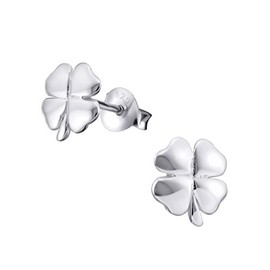 Four Leaf Clover Earrings - Irish Shamrock - 925 Sterling Silver