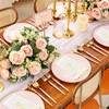 50 Pcs Scalloped Disposable Hand Towels Monogrammed Decorative Paper Napkins