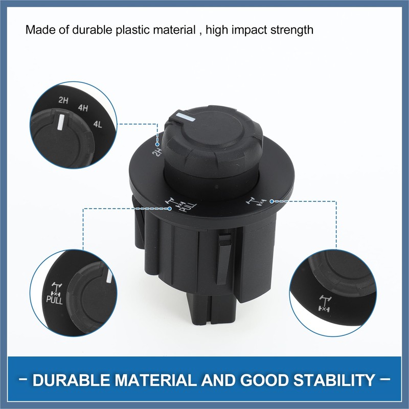 SWITCHRISE Car 4x4 4WD E-Locker Control Switch Knob No.AL3Z-14B166-BA/CL3Z-14B166-EA E-Locker