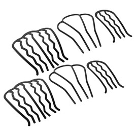 FOMIYES 6pcs Metal Hair Comb French Hair Pin Hair Fork Accessories French Combs for Hair Twist Comb French Hair Comb French Twist Hair Comb Updo Hair Tools Hair Toppers Hair Clips Black
