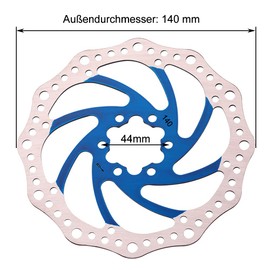 Bynccea 140 mm 160 mm 180 mm 203 mm Bicycle Brake Disc with 6 Screws for Mountain Road Bike MTB BMX