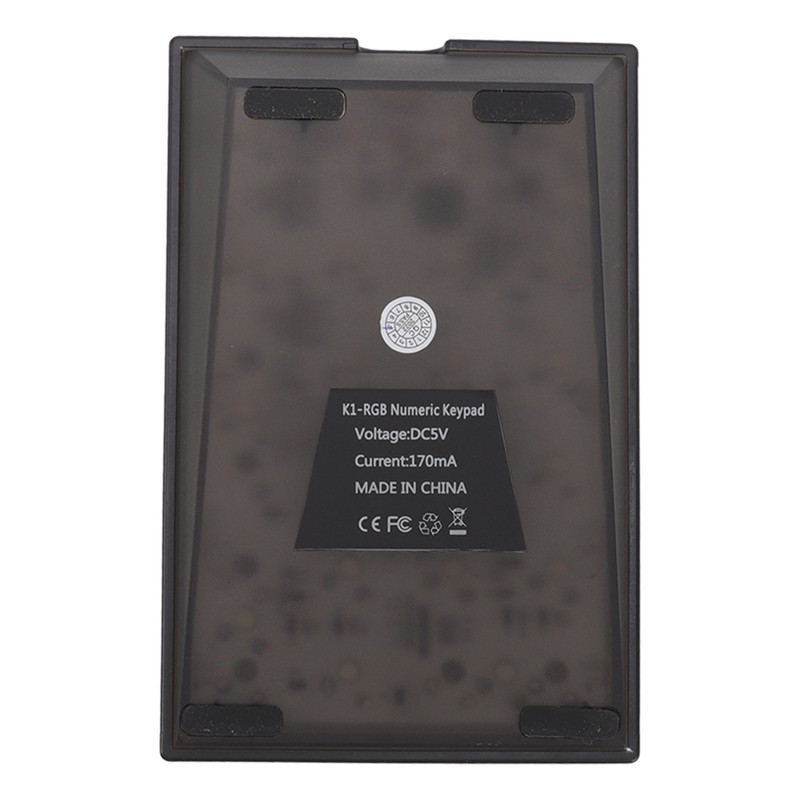 21 Key Numeric Keypad RGB Backlit Ergonomic Small Mechanical Numpad