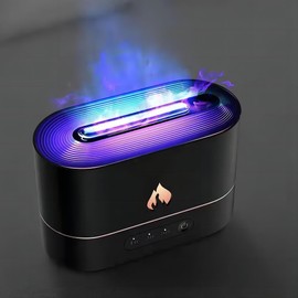 BsrFirst Aromatherapy Machine, Humidifier, Ambient Light, Essential Oil Diffuser, Suitable for Bedroom and Living Room, Automatic Power-Off Without Water (Black) 1