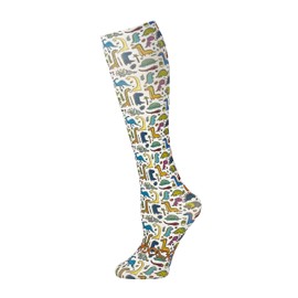 Hocsocx Dinosaurs Socks Performance Liner Moisture-Wicking Protection for Field Hockey, Ice Hockey, and Soccer