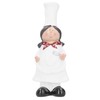 Resin Couple Chef Figurine Sculptures Statues Decor Kitchen Bar Cabinet