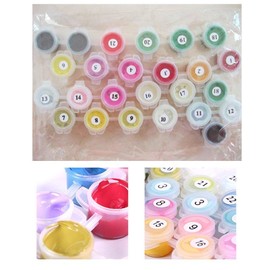 DIY oil painting, painting by number kit, linen material, birds in the branches, 16 x 20 inches.