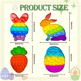 Pop It Toy, 4 Pieces Plopper Toy, Push Pop, Pop Up Toy, Push and Pop Bubble, Poppet Anti-Stress Toy, Fidget Toys, Anti-Stress Sensory Toy for Children and Adults (4 Pieces)