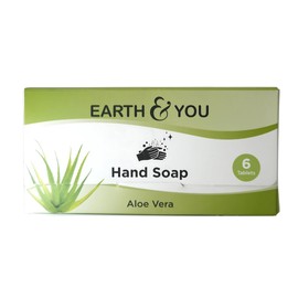 Earth & You Foaming Hand Soap Tablets (6 Pack) – Natural Hand Wash Refill for Foaming Dispensers – Cleansing & Moisturizing – Compostable & Recyclable Packaging (Aloe Vera)
