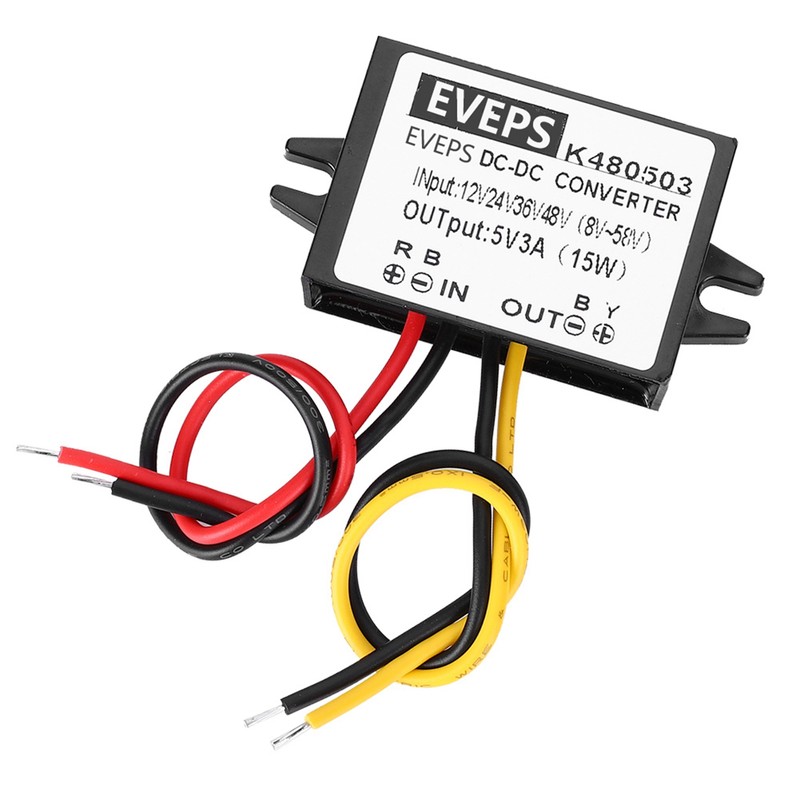 DC-DC 12V/24V/36V/48V to 5V 3A Buck Converter Step Down Power