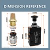 Innfeeltech 1 Pcs Air Hand Lever Operated Valve 3 Way