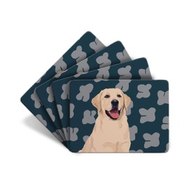 Golden Labrador - Set of 4 Table Mats - Leslie Gerry Animal Gifts