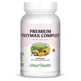 Digestive Enzymes Supplement – Plant-Based Digestive Enzymes for Women & Men – Aids Digestion of Protein, Fat, Carbs & Fiber – Supports Gut Health, Gas & Bloating Relief – Enzymax Complex 60 Capsules