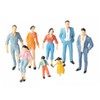 Mini People Figures 1:87 Painted Standing Pose HO Scale for