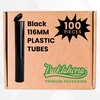 Packlahoma 100 Pcs 116mm Pop Top Tubes - Black Plastic