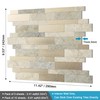 BeNice Backsplash Peel and Stick Wall Tiles for Kitchen,Subway Self