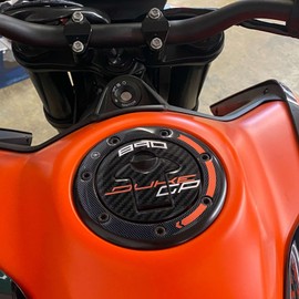 labelbike - Protective Sticker for Motorcycle Fuel Cap Made of 3D Gel Resin Compatible with KTM Duke 890 GP 2022-2023
