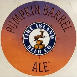 Fire Island Beer Company Pumpkin Barrel Ale Sticker Decal Craft Brewing RARE New