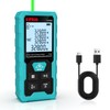 Kiprim Green Laser Distance Meter, 328ft Measuring Tool with USB