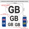 INKati GB Car Stickers 8-Pack in Various Sizes - Includes