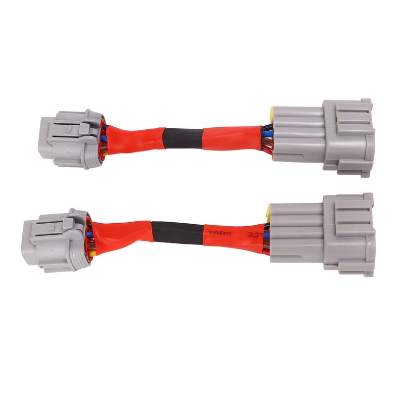 2PCS Headlight Conversion Adapter Wiring Harness Dustproof Fit for 350z