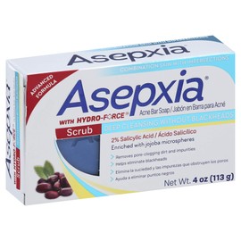 Asepxia Cleansing Bar Scrub, 4 Ounce Multipack (Pack of 5)