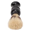 Shaving Brush, Portable Hair Brush, Black Curved Handle, Foaming Beard