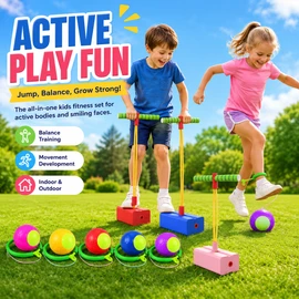 Kids Skip Ball Ankle Jump Toy for Active Play – Balance Training Fitness Game for Indoor & Outdoor Fun