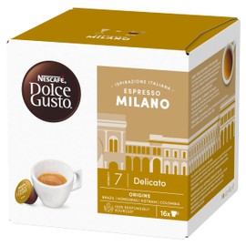 NESCAFÉ DOLCE GUSTO Inspirazione Italiana Espresso Milano Coffee Capsules Pack of 3 (3 x 16 Servings)