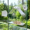 Clear Window Bird Feeder with Suction Cups – Transparent Acrylic