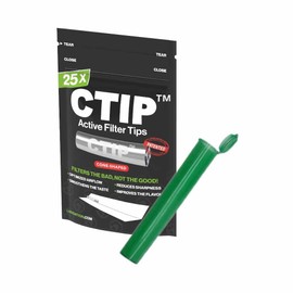 CTIP Activated Carbon Filter Diameter 6-7 mm Conical Aluminium Filter + Joint Tube (Pack of 25)