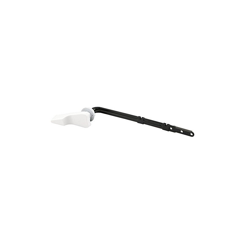 Prime-Line MP56500 Toilet Tank Lever, Adjustable, Plastic, White Handle, Fits