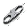 zelin Anti Theft Zipper Clips Double Opening, 4Pcs Zinc Alloy