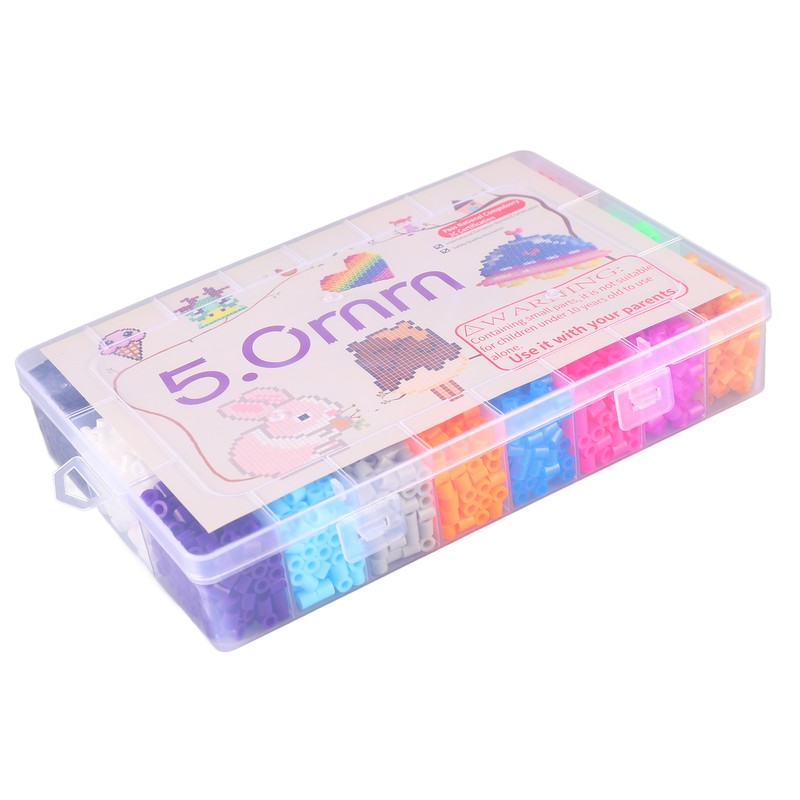 24 Color Fuse Beads Set 5mm Fuse Beading Kit with
