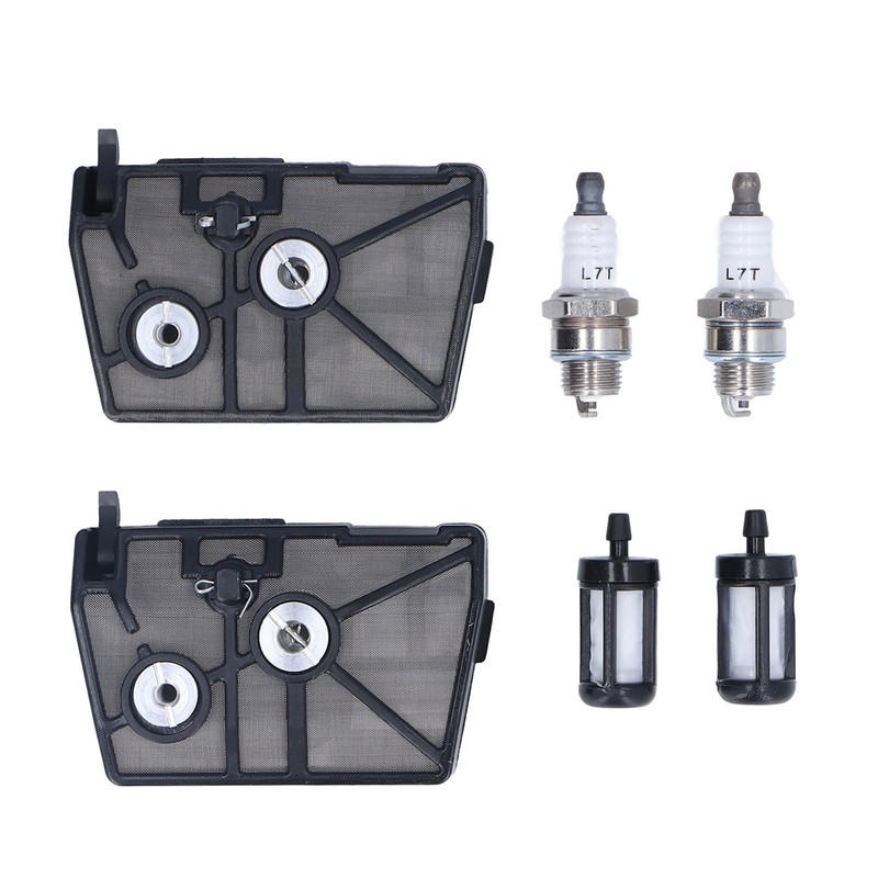 2 Sets Fuel Air Filter Spark Plug Kit 1118 120