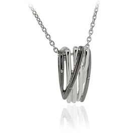 Orphelia Women's Necklace Silver Gold-Plated with White Zirconia ZH - 6038 / 2