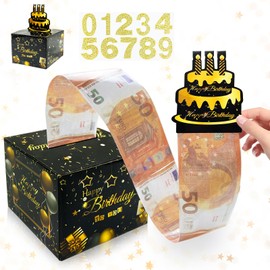 Hierein Birthday Money Gift Packaging Surprise Box, Funny Cash Withdrawal Money Gift Box, Birthday Mysterious Box, DIY Money Gifts Birthday for Parents, Children Loved People