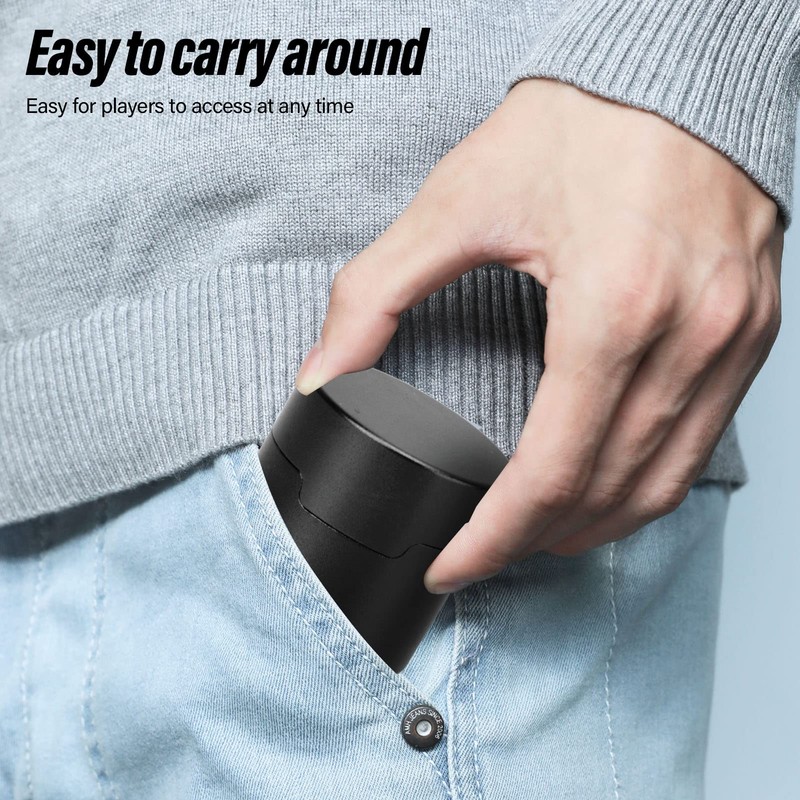 Pool Chalk Box, Round Handy Aluminum Alloy Billiard Chalk Holder,