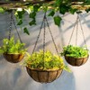 2Sets Hanging Basket Chains Hanging Flower Pot Chains, 3 Point