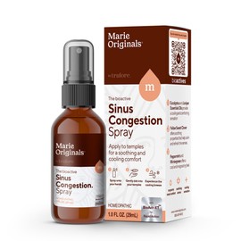 Marie Originals Sinus Relief Spray – Natural Topical Decongestant with Essential Oils for Sinus Discomfort – Travel Nasal Spray Alternative with Eucalyptus, Peppermint & Yellow Sweet Clover – 1 FL OZ