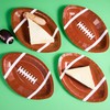 JOYIN 72 Pcs 10" Football Paper Plates, Disposable Football-Shaped Party